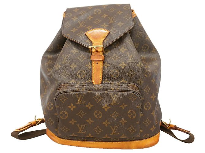 Mochila Louis Vuitton Monogram Montsouris GM Castaño