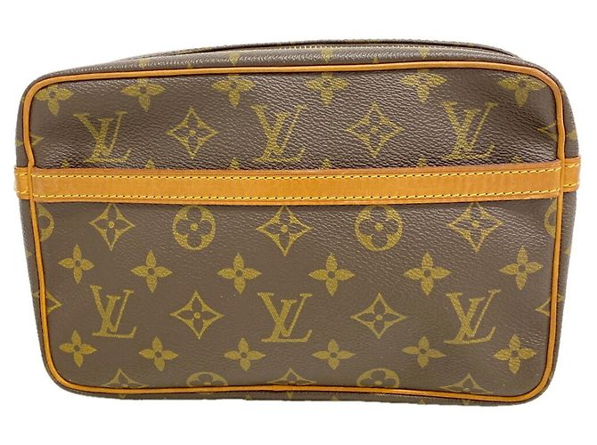 Borsa a pochette Louis Vuitton Monogram Compiegne 23 Marrone
