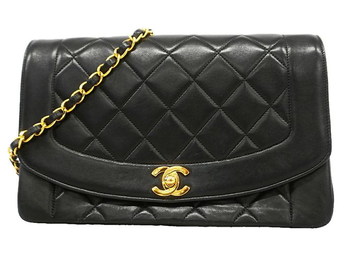 Borsa a tracolla Chanel Diana Chain Nero