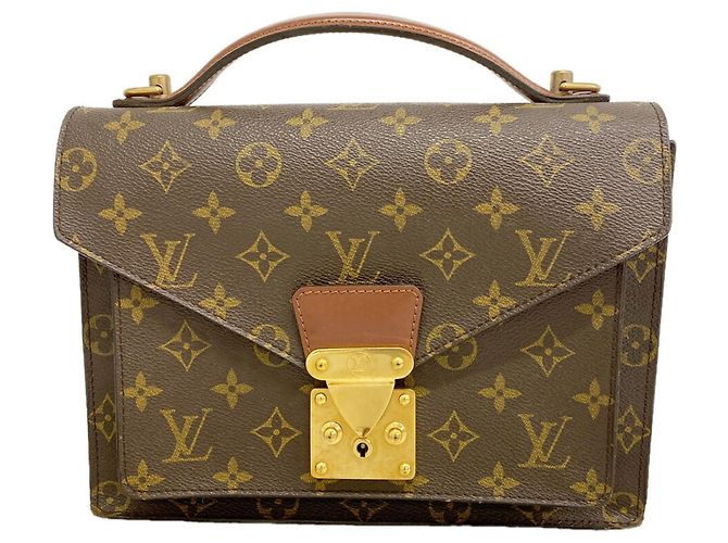 Bolsa Louis Vuitton Monogram Monceau 26 Marrom