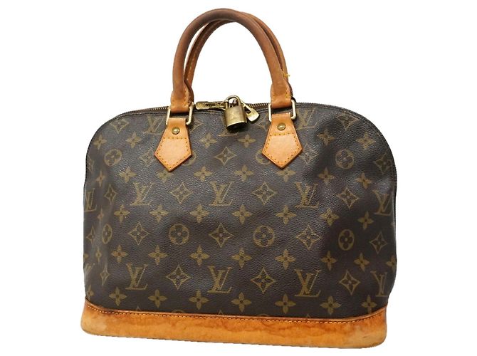 Louis Vuitton Alma Monogram Handtasche Braun