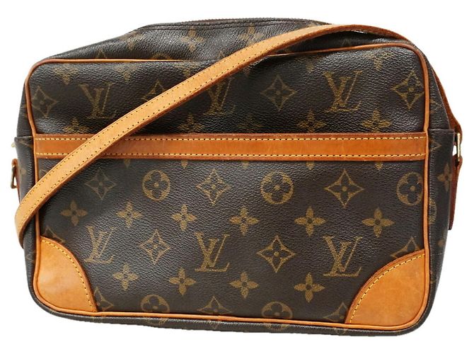Sac à épaule Louis Vuitton Monogram Trocadero 27 Marron