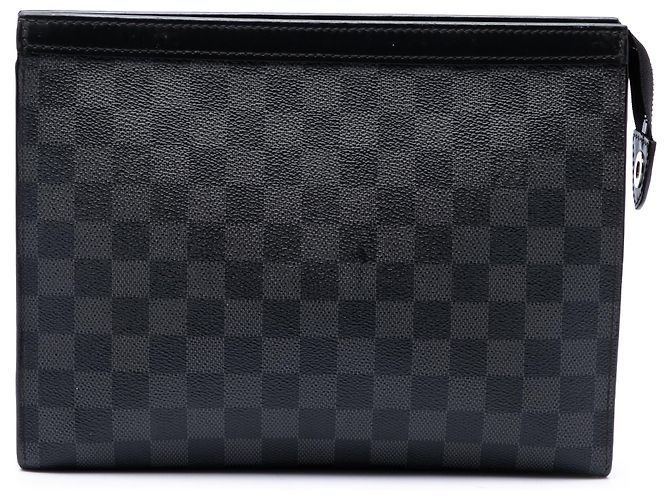 Louis Vuitton Black Damier Graphite Pochette Voyage MM Nero
