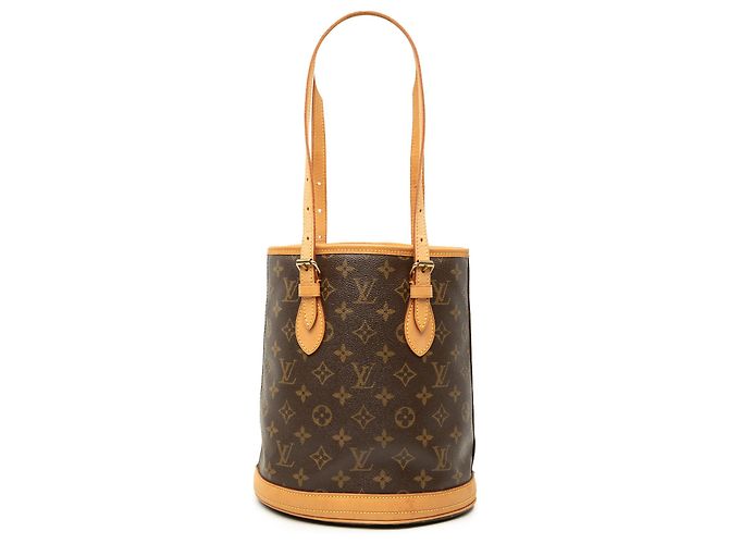 Louis Vuitton Brown Monogram Petit Bucket Marrom