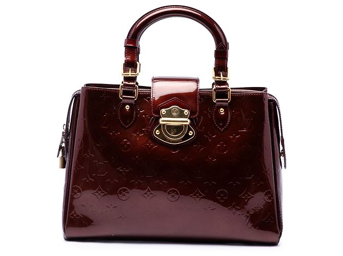 Louis Vuitton Red Monogram Vernis Melrose Avenue Roja Burdeos
