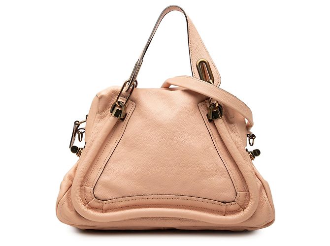 Sac Satchel Paraty en cuir rose taille Medium de Chloé