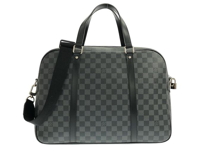 Sac à main Louis Vuitton Damier Graphite Yorn Damier ebène