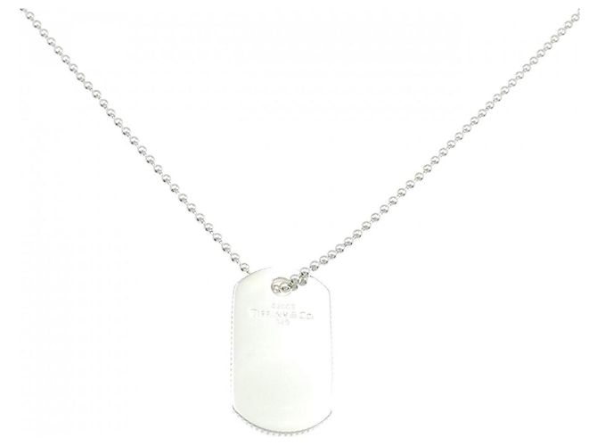 Autre Marque Collar Placa de Identificación Tiffany Coin Edge