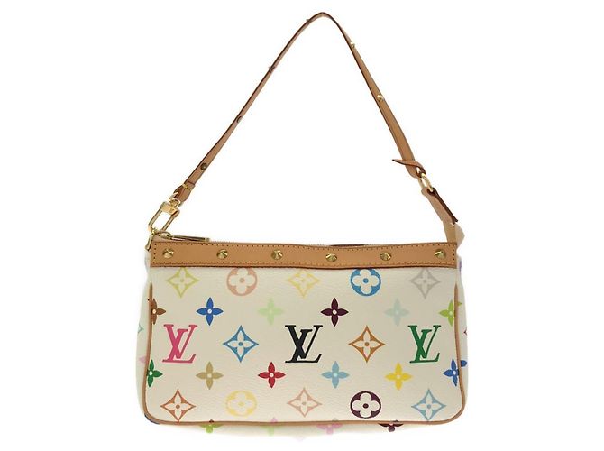Louis Vuitton Multicolor Pochette Accessoires Weiß