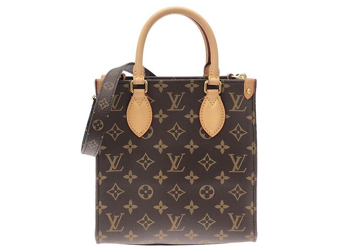 Bolsa Louis Vuitton Monogram Sac Plat BB Marrom
