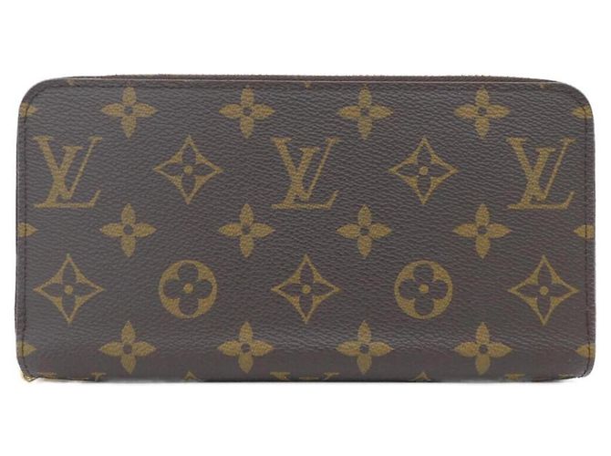 Louis Vuitton Monogram Zippy Wallet M41895 Brown Fuschia