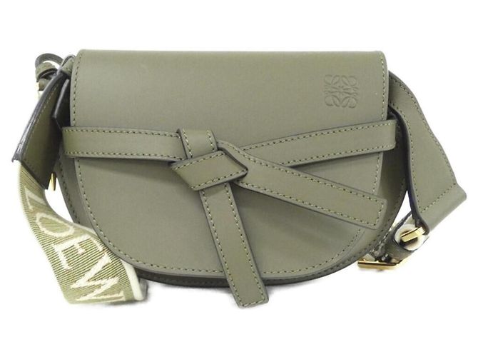 Loewe Gate Dual Mini Shoulder Bag Green