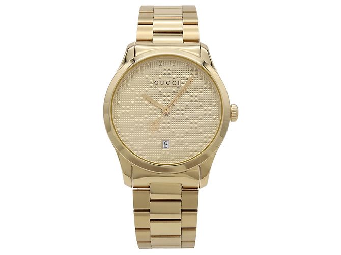 Orologio al Quarzo da Uomo Gucci G-Timeless Quadrante Oro