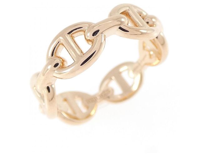 Ring Anello Hermès Chaine d'Ancre Enchainée D'oro