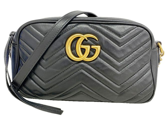 Borsa a tracolla Gucci GG Marmont Nero