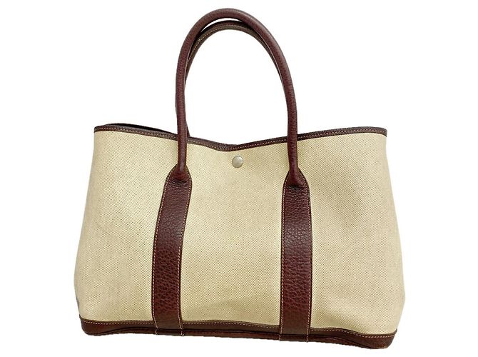 Hermès Sac Cabas Hermes Garden PM Marron