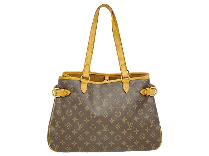 Saco Tote Horizontal Louis Vuitton Monogram Batignolles Marrom