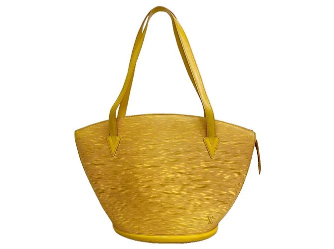 Borsa a tracolla Louis Vuitton Epi Saint Jacques Giallo