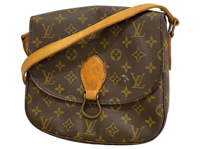 Bolsa de Ombro Louis Vuitton Monogram Cartouchiere GM Marrom