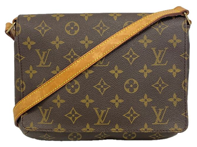 Bolsa de Ombro Louis Vuitton Monogram Musette Tango Marrom