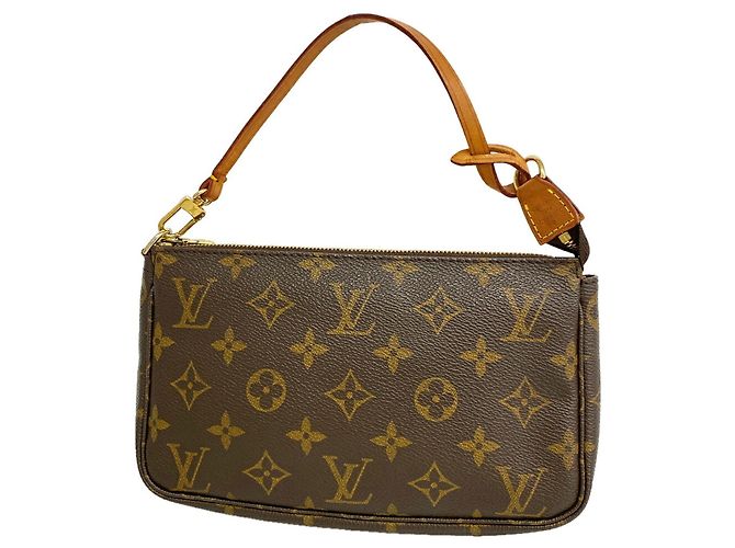 Sac Louis Vuitton Monogram Pochette Accessoires Marron