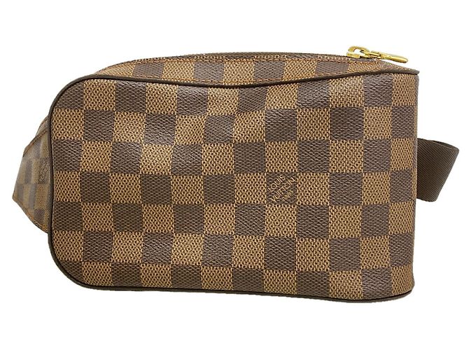 Borsa a tracolla Louis Vuitton Damier Geronimos in Ebene Damier ebene
