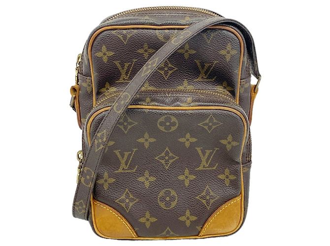 Bolso de hombro Louis Vuitton Monogram Amazon Castaño