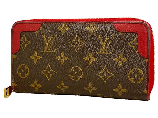 Louis Vuitton Monogram Retiro Zippy Wallet M61854 Marron Fuschia