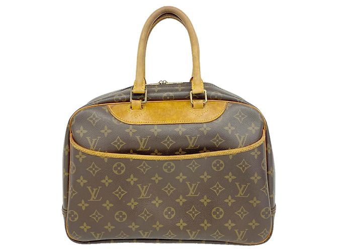 Borsa Louis Vuitton Monogram Deauville Marrone