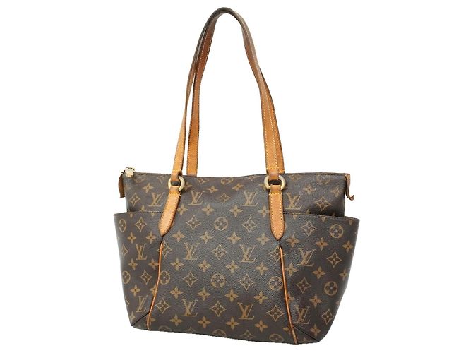 Sac Cabas Louis Vuitton Monogram Totally PM Marron