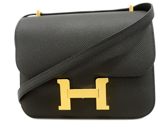 Hermès Sac à épaule Hermes Constance Mini Noir