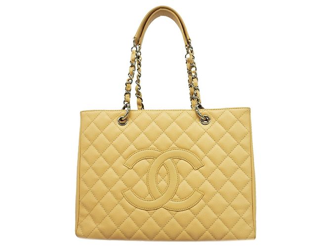 Chanel Tote Bag aus beigem Kalbsleder