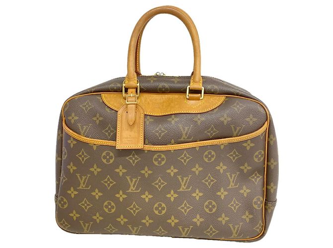 Borsa Louis Vuitton Monogram Deauville Marrone