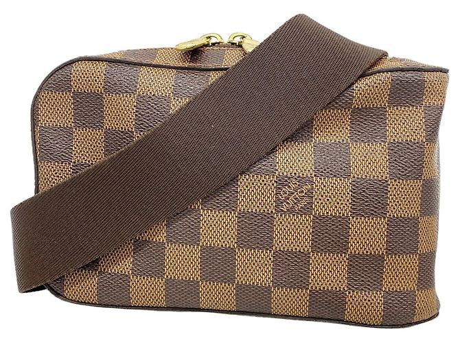Borsa a tracolla Louis Vuitton Damier Geronimos in Ebene Damier ebene