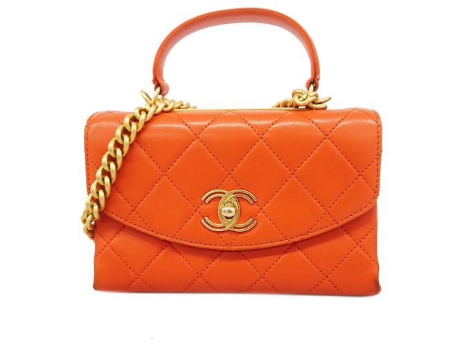Bolso de hombro con cadena Chanel Matelassé Roja