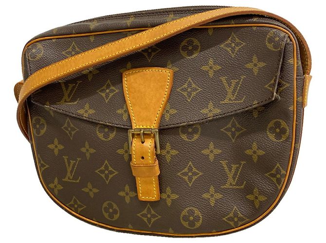 Borsa a tracolla Louis Vuitton Monogram Jeune Fille GM Marrone