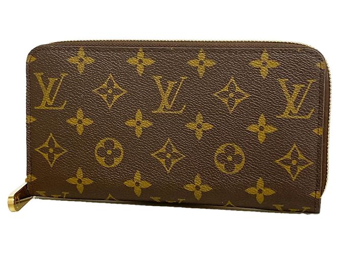 Louis Vuitton Monogram Zippy Wallet Brown