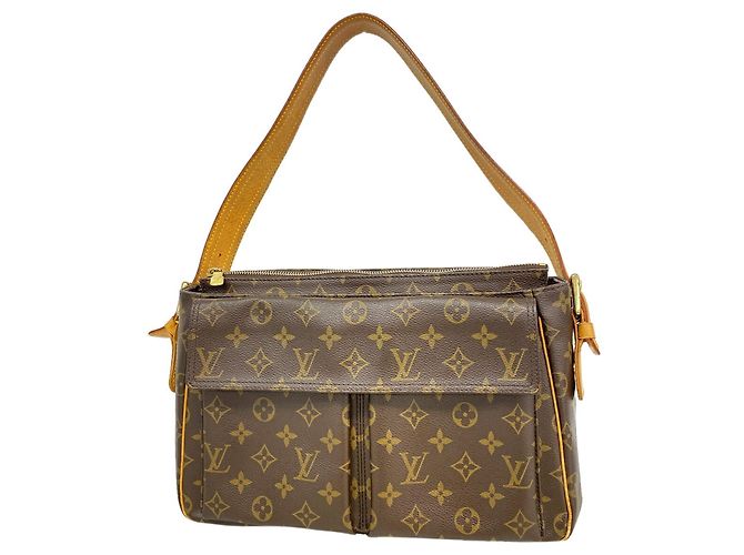 Borsa a tracolla Louis Vuitton Monogram Vivacite GM Marrone