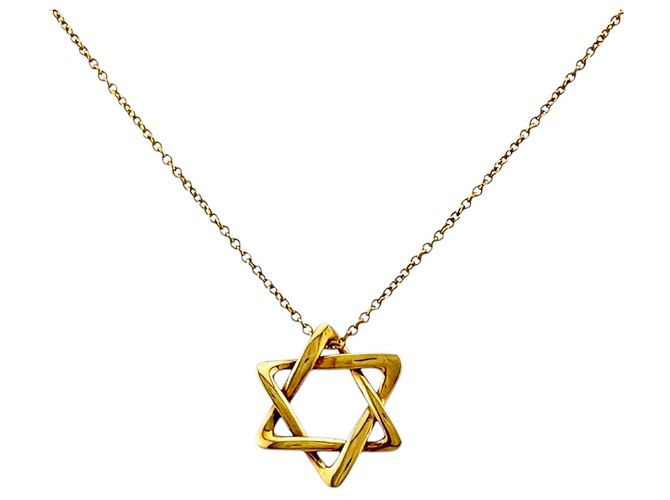 Autre Marque Collar Estrella de David Tiffany & Co. en oro amarillo Dorado