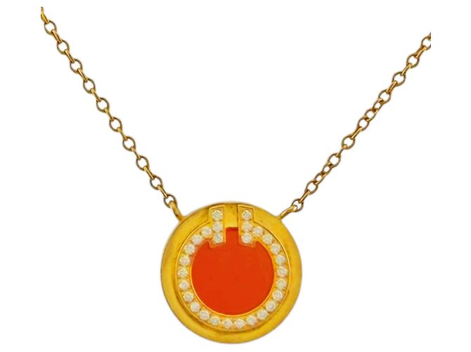 Autre Marque Collar Tiffany & Co. T Two Circle Dorado