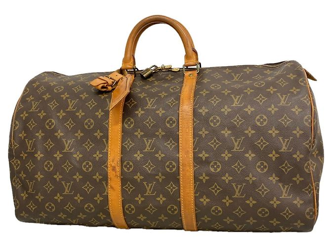 Louis Vuitton Boston Monogram Keepall 55 Marron