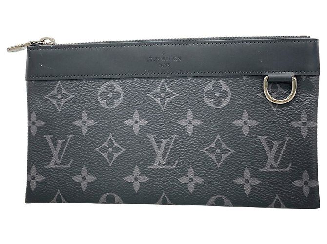 Louis Vuitton Monogram Eclipse Pochette Discovery PM M44323 Black