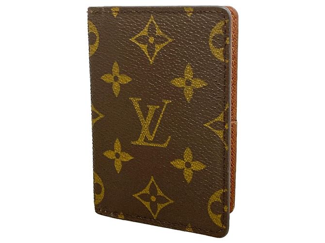Louis Vuitton Monogram Organizer de Poche Card Case Brown