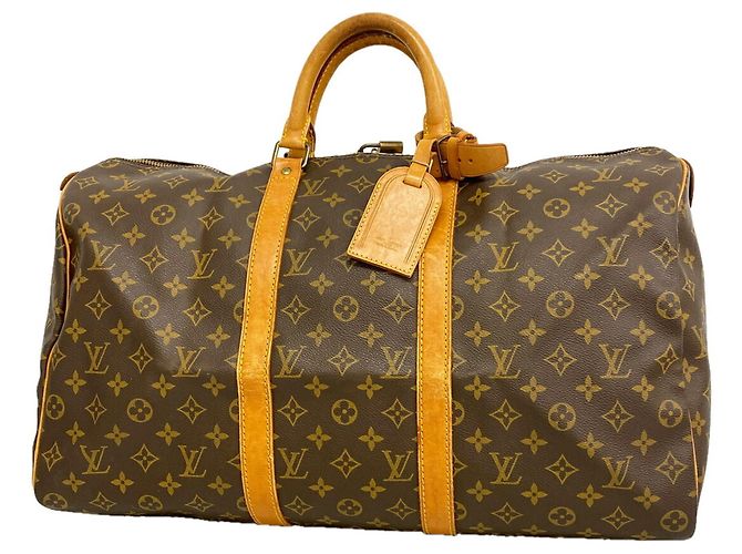 Keepall Bolsa Boston Louis Vuitton Marrom