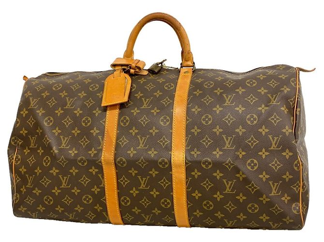 Louis Vuitton Boston Monogram Keepall 55 Braun