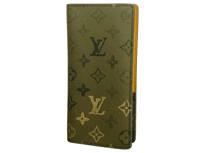 Louis Vuitton Monogram Surplus Portefeuille Brazza Long Wallet Cachi