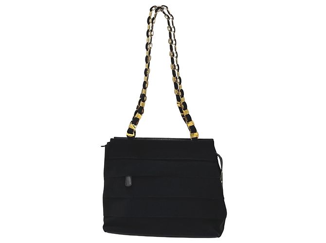 Borsa a tracolla Salvatore Ferragamo in nylon nero