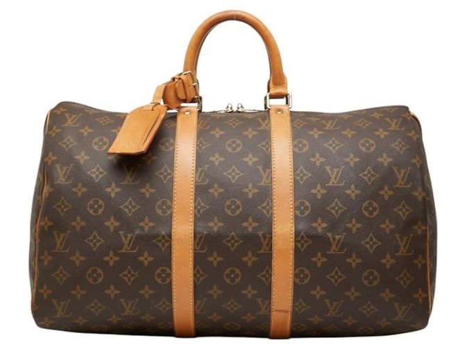 Bolso Boston Louis Vuitton Monogram Keepall 45 Castaño