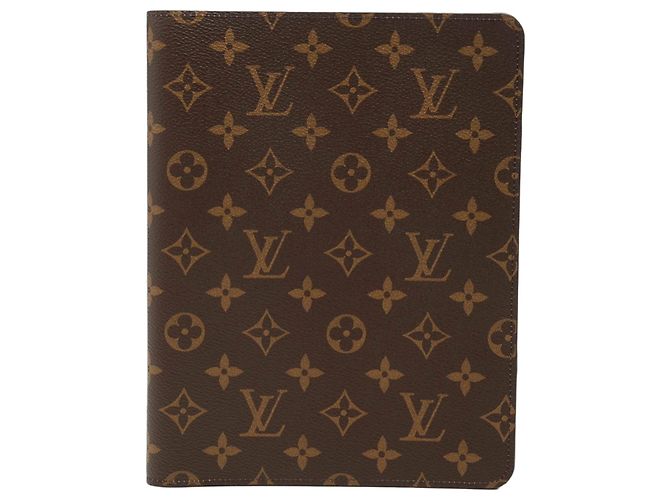 Couverture de carnet Agenda Bureau Monogram Louis Vuitton Marron