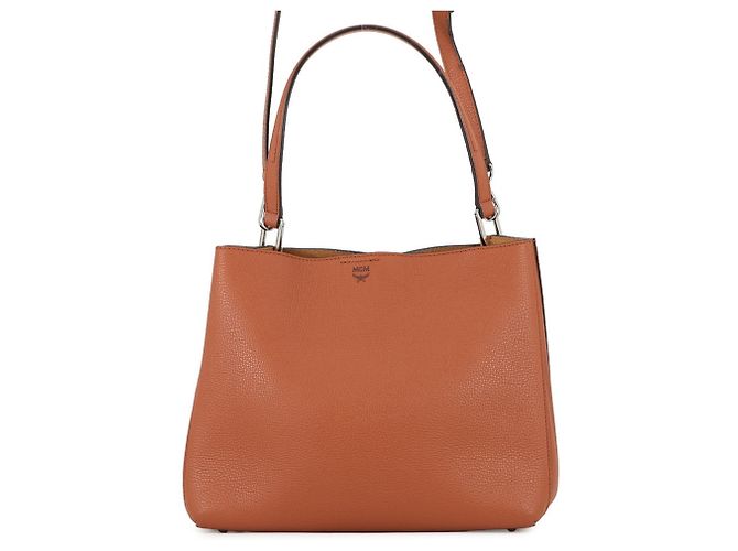 MCM Leder Tote Bag Braun